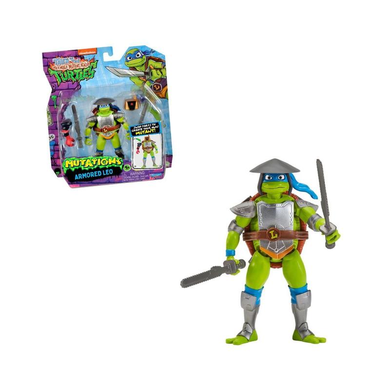 Boneco Tartarugas Ninja Mutations Mix'N'Match Leonardo - Sunny